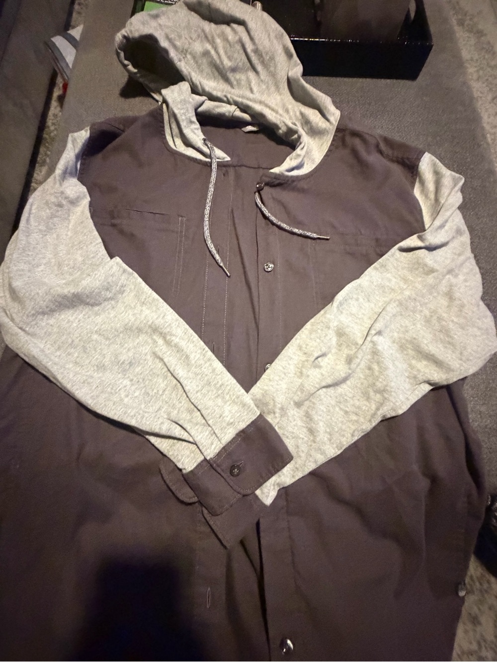 Men's xl the north face shacket  Button-Up Jacket - Charcoal & Heather Gray